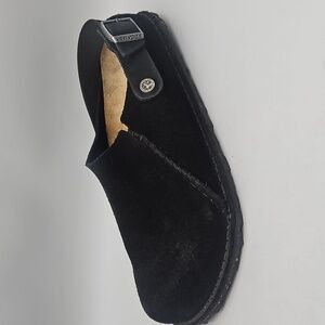 Birkenstock Lutry Premium Black Suede Leather Women 10 Men 8